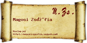 Magosi Zsófia névjegykártya