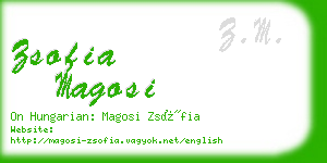 zsofia magosi business card